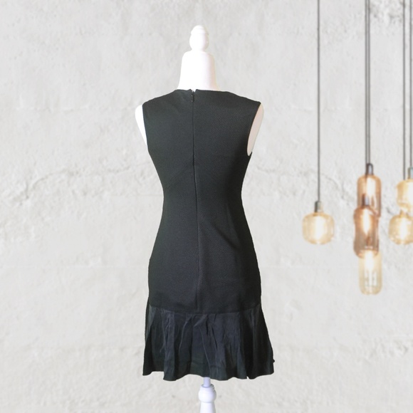 Rebecca Taylor Ruffled Bottom Black Dress NWOT - Picture 2 of 3